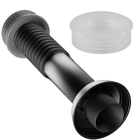 Tubo De Ligação Ajustável  Preto Cla3 25cm Astra