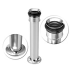 Tubo De Ligação Ajustável Para Vaso Sanitário Aço Inox 25 Cm