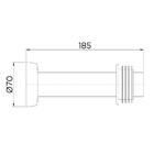 Tubo De Ligacao Bacia 20cm Docol Cobre Polido 90005892030