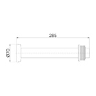 Tubo De Ligação Para Bacia Sanitária Docol Chroma 626630 30cm