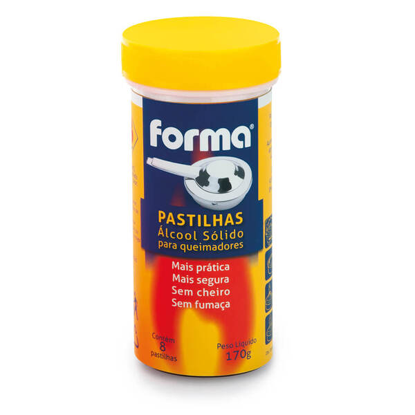 Tubo de Pastilhas Álcool Sólida para Queimadores com 8 pastil