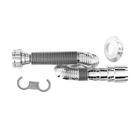 Tubo Extensível C/suporte E Canopla Cromado Censi 7184-01001