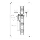 Tubo Flextic para Aquecedor de Passagem a Gás 80mm 1,5m Westaflex