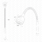 Tubo Gourmet 45 Cm Bico Preto Para Reposição 1161