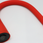 Tubo Gourmet Cone Flexível Vermelho Para Torneira De Cozinha