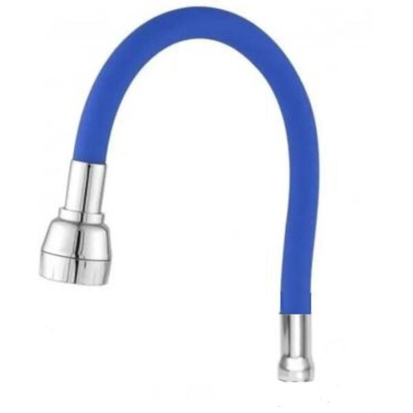 Tubo Gourmet Flexível Azul Chuveirinho 2 Jatos Torneira