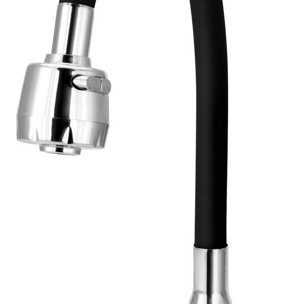 Tubo Gourmet Flexível Preto Para Torneira De Cozinha Del Meta