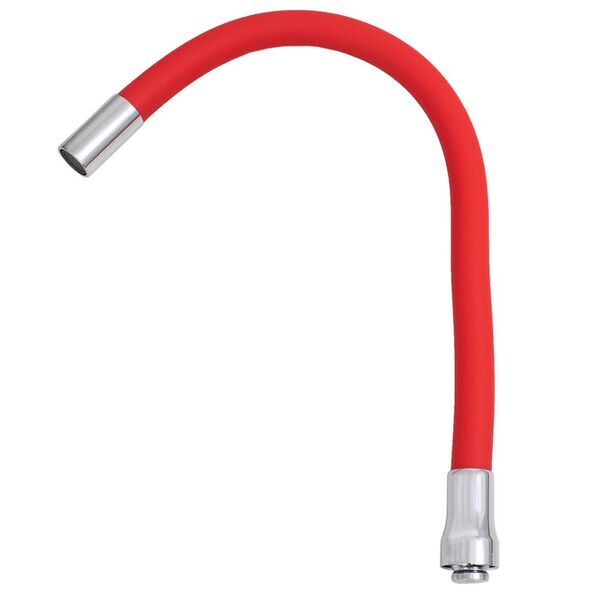 Tubo Gourmet Flexível Vermelho Arejador Fixo Para Torneira