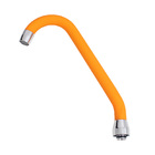 Tubo Inox Bica Móvel Para Torneira Revestido Silicone Laranja