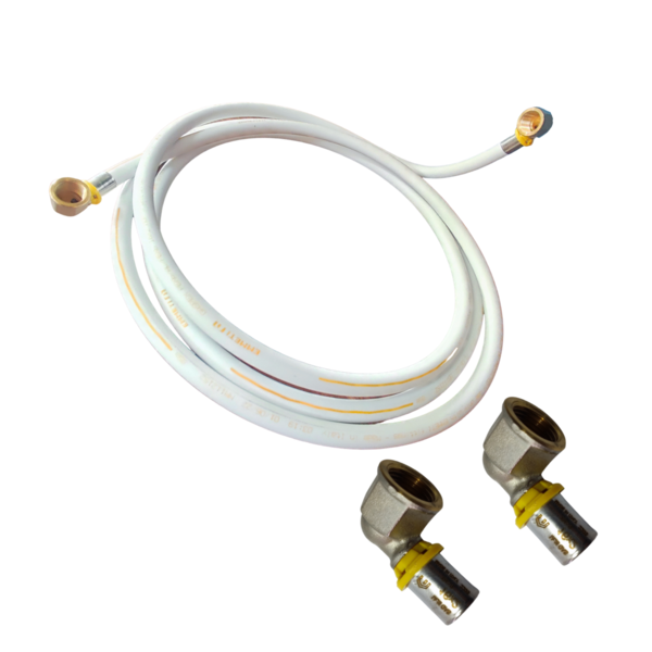 Tubo Multicamada 2m Emmeti + Cotovelo 16mm X 1/2 Fêmea Pex