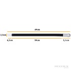 Tubo Para Torneira Flexível Inox Revestido Silicone Preto Com