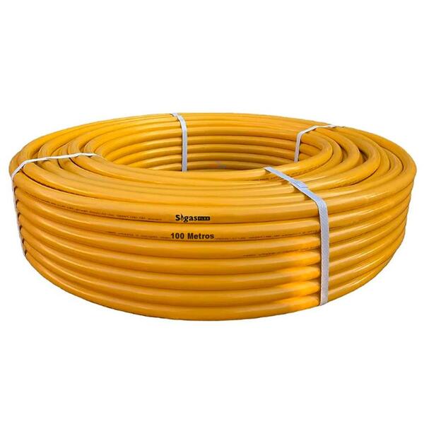 Tubo Pex Flex Amarelo Uv 20mm Rolo Com 100m - Sigas