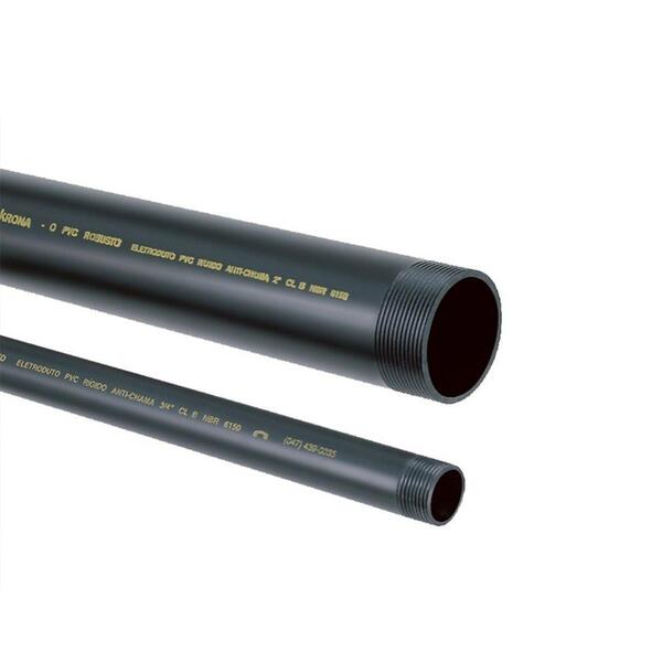 Tubo Pvc Eletroduto Roscável Krona 1.1/2 Polegada 3m