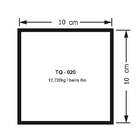 Tubo Quadrado Branco - 10cm X 10cm X 6,00m (tq020)