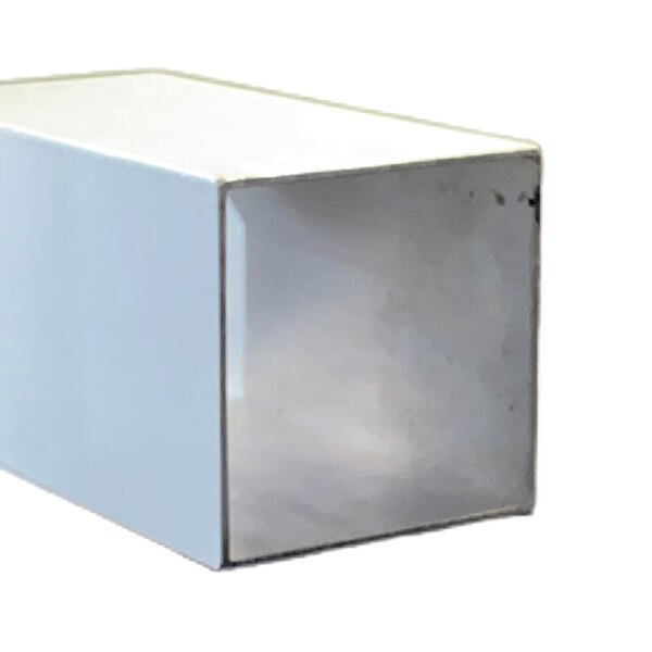 Tubo Quadrado Branco - 10cm X 10cm X 6,00m (tq020)