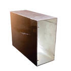 Tubo Retangular Bronze - 5,08cm X 10,16cm X 6,00m (tg072)