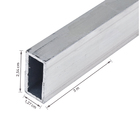 Tubo Retangular Retangular Alumínio 3m x 12,7mm Branco Decal