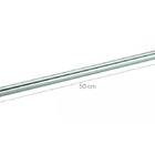 Tubo Suporte Redondo Acompanha Kit Fixação 50cm Cromado Top