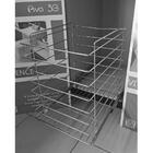 Tulha Aramada Deslizante Aço Cromado Piva Cesto Para Roupa Su