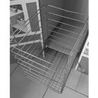 Tulha Aramada Deslizante Cesto Para Roupa Suja Aço Cromado P