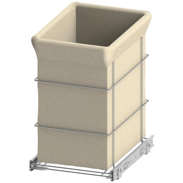 Tulha Corrediça Deslizante De Embutir Com Saco De Tecido Bege