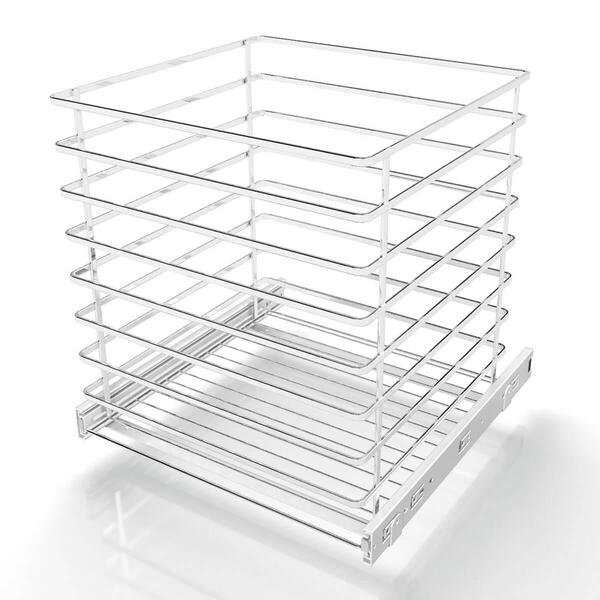 Tulha Piatina Aramada Deslizante Aço Cromado Cesto Roupa Suj