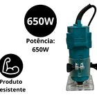 Tupia Elétrica 650W Laminadora 6mm Bancada Importway 110V