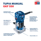 Tupia GKF 550 550W com 2 Pinças 127V (110V) Bosch