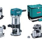 Tupia Manual Laminadora Kit 6mm 1/4'' 710w Rt0700cx3 Makita