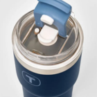 Tupperware Copo Térmico Big T Com Canudo 630ml Azul Mar Profu