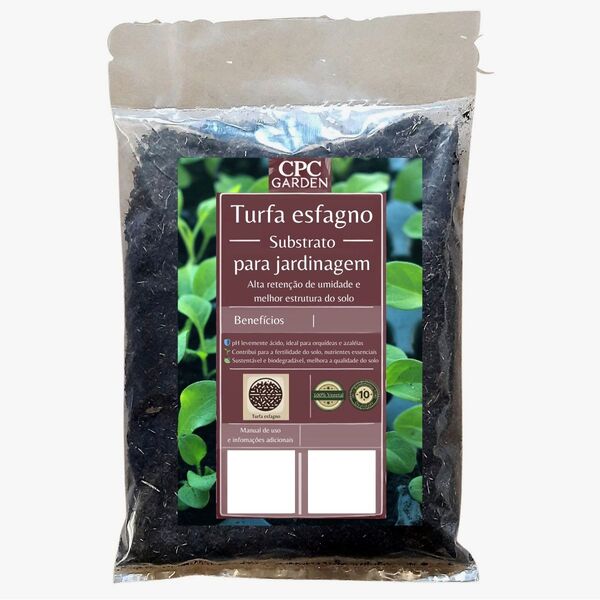 Turfa Sphagnum Premium Para Substrato CPC Garden 1 Litro