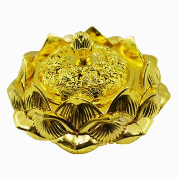 Turíbulo Defumador Incensario Dourado Metal Importado