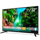 TV LED 32" HQ HQTV32 Resolução HD com Conversor Digital 2 HDM