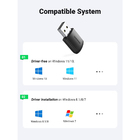 Ugreen Adaptador De Rede Wifi Ac650 11ac Dual Band Preto