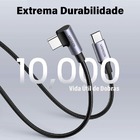 Ugreen Cabo Celular Usb C 90 2.0 Turbo 3a Android 50cm