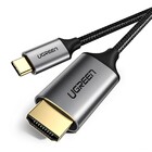 Ugreen Mm142 Cabo Micro Usb Tipo C Para Hdmi Preto