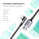 Ugreen Us284 Cabo De Dados Usb 2.0 P Usb Tipo C Angular 1m