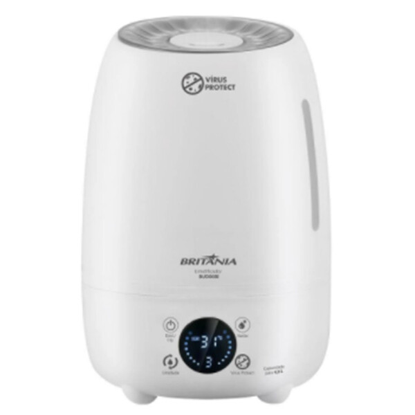 Umidificador De Ar Ambiente Digital Purificador 4,8l Bom