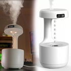 Umidificador De Ar Gotas Antigravidade Com Relogio E Luz Led