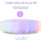 Umidificador Difusor Aromatizador Portátil Com Led E Controle