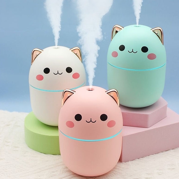 Umidificador Difusor De Ar Climatizador Aromático Gatinho - 2