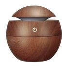 Umidificador Led 7 Cores Usb Difusor Aromas Eletrico Madeira