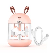 Umidificador Led Carrossel  Climatizador Aromatizador De Ar A