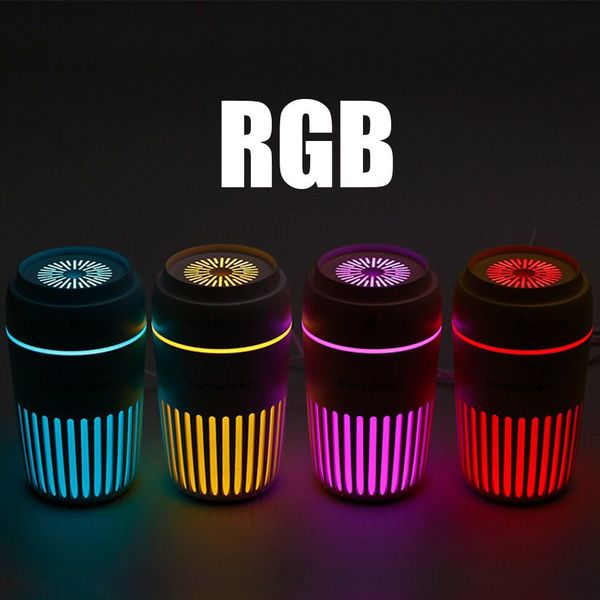 umidificador usb difusor aromas amarelo luz led carro casa quarto