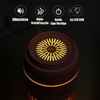 Umidificador Usb Difusor Aromas Rosa Luz Led Carro Casa Quarto