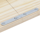 União Chata Aço 148mm Branco 1 peça