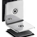 União De Vidros 90º Vidro/vidro Aço Inox Suporte V/v Steel