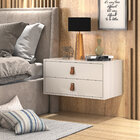 Unic 60cm: Mesa De Cabeceira Suspensa Off White