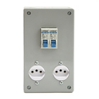 Unidade Combinada Padrão Brasileiro 2 Tomadas 20a E 2 Disjunt