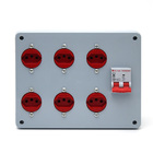 Unidade Combinada Padrão Brasileiro 6 Tomadas 20a E Disjuntor